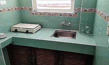 Cocina del apartamento de Esmeralda