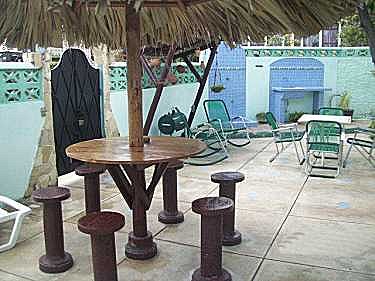 Una zona del patio interior