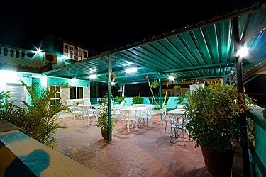 Terraza de noche