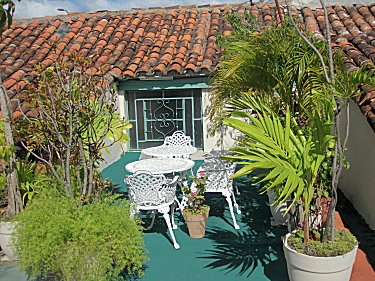 Terraza en planta alta de la Casa de Cusa