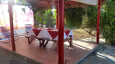 Ranchon en el exterior de la casa