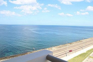 Vistas al mar desde la terraza del apartamento