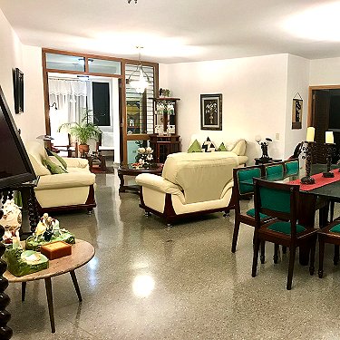 Vista del salon del apartamento