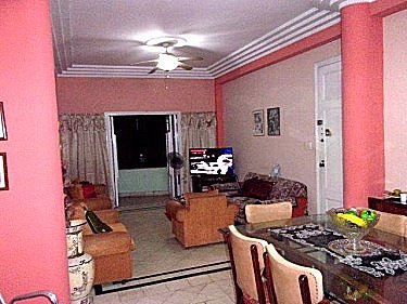 Salon comedor con television
