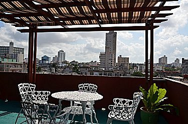 Terraza del apartamento, vista diurna