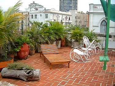 Terraza del apartamento de Nelson y Mirella
